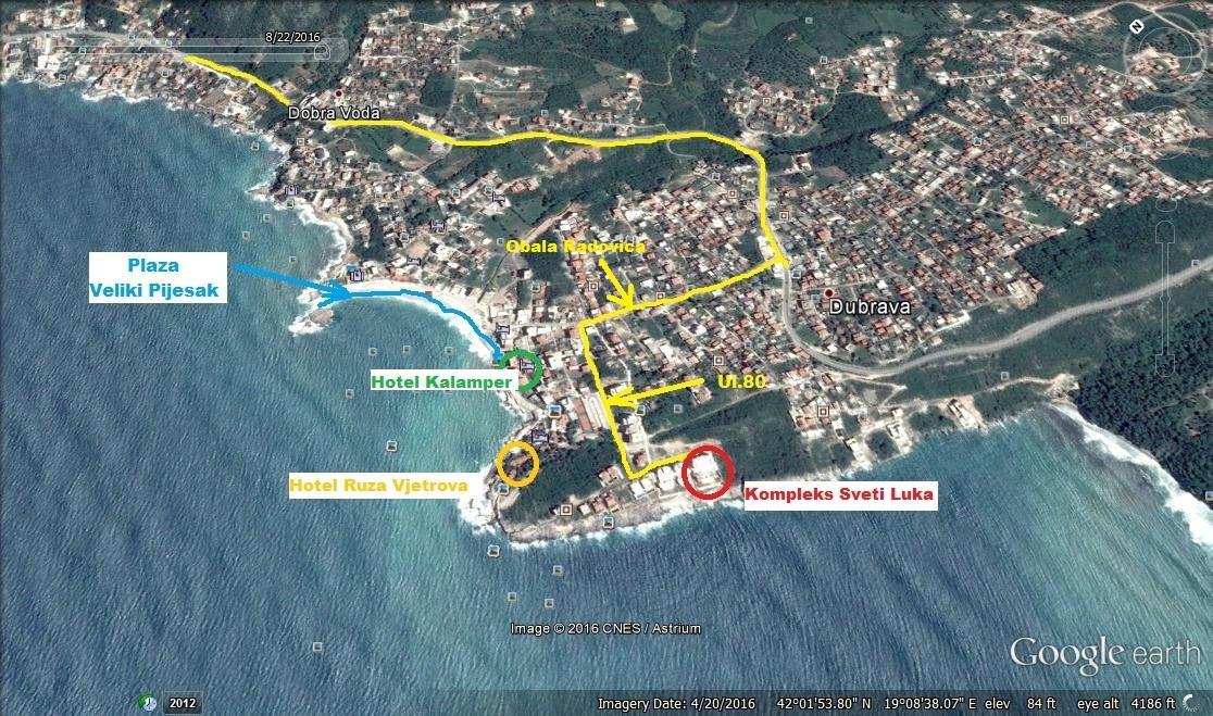 Apartamento Montenegro - South Cross Dobra Voda Exterior foto